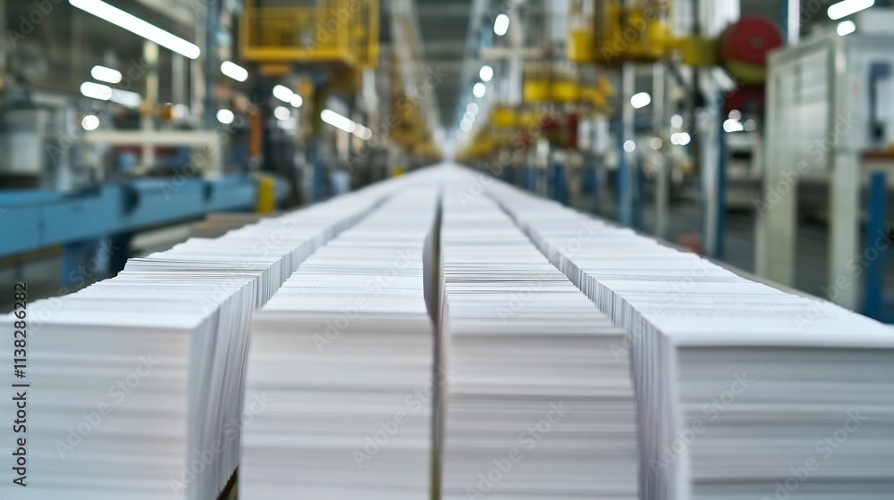 Poster Automated Paper-Binding Process in Printing Facility