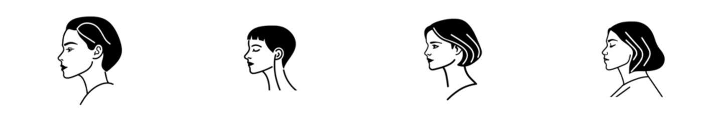 A hand-drawn ink sketch of a goth girl, styled as a modern engraved portrait.