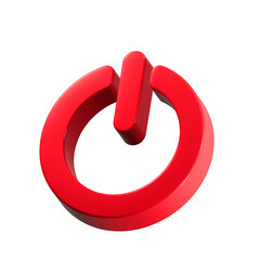 turn on power icon 3d