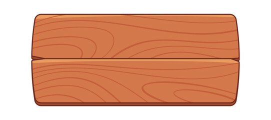 Rough wooden board rectangular shape