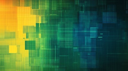 Vibrant Abstract Financial Background with Dynamic Digital Data Visualizations