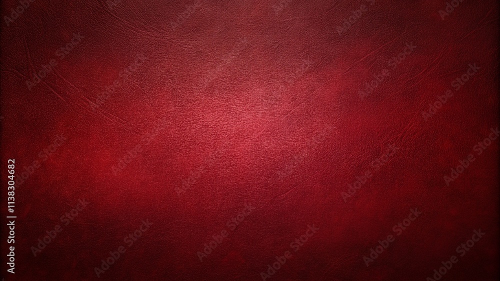 Poster rich burgundy leather texture background with a luxurious, smooth surface. the deep red tone adds el