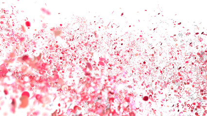 Pink Percentage Confetti Burst