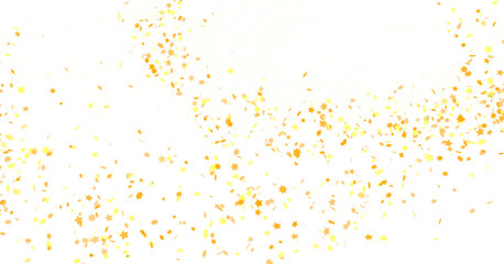 gold stars. Confetti celebration, Falling golden abstract decoration for party, birthday celebrate,