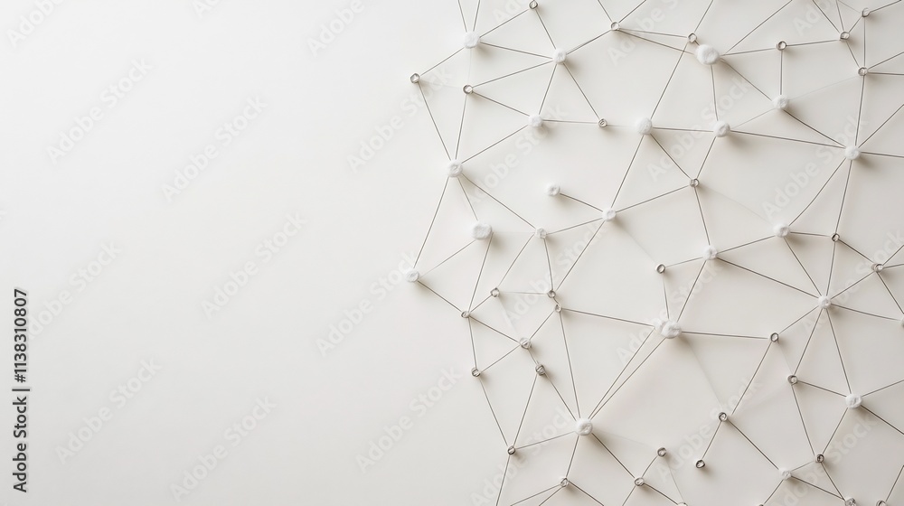 Poster minimalist geometric web network backdrop