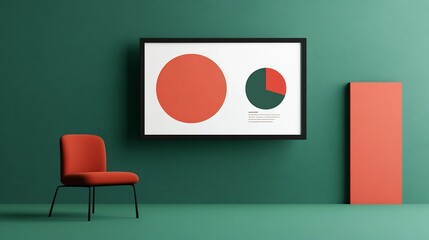 Minimalist Business Presentation Design with Geometric Shapes and Patterns