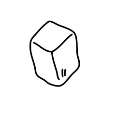melting ice cube vector