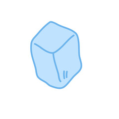 melting ice cube vector