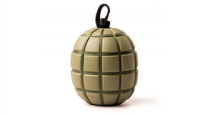 Detailed Grenade Training Model Isolated on White Background