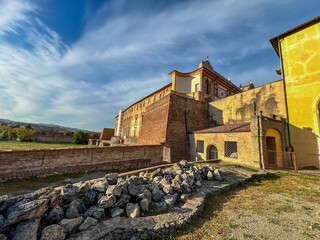 Sassuolo Modena Royal Palace, external view at sunset