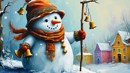 snowman in the park
