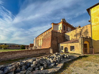 Sassuolo Modena Royal Palace, external view at sunset