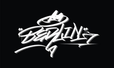 BERLIN graffiti tag style design