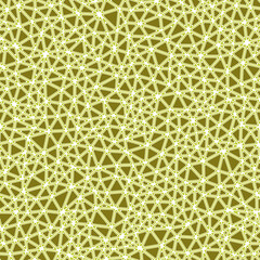 Mosaic triangles shapes background. Rounded solid shapes in frames. Small triangles size. Single color tone style. Repeatable pattern. Creative vector tiles. Seamless vector illustration.