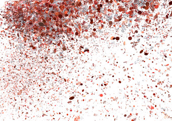 Red Percentage Confetti Explosion