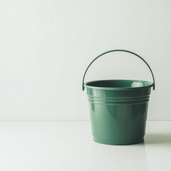 empty  plastic household bucket