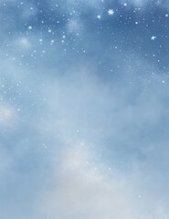 background - abstract light blue background with fireworks - Generative AI