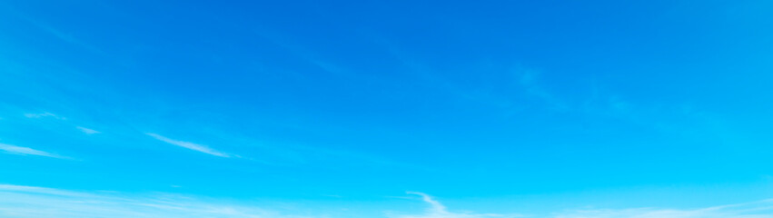 Blue sky and white clouds on a sunny day