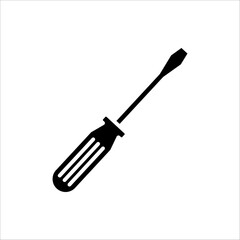 Screwdriver icon. Equipment and screwdriver icon line style. Vector illustration for your logo web mobile app UI design.