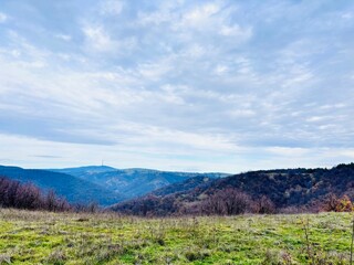 landscape with sky in the mountains 