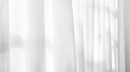 Obraz premium Soft white curtains background for graphic design or wallpaper.