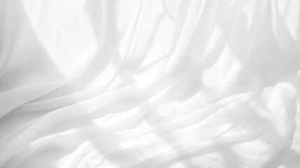 Fototapeta premium Soft white curtains background for graphic design or wallpaper.