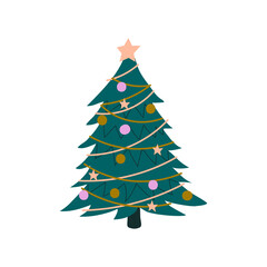 Christmas tree with gifts 