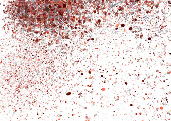 Red and Silver Percentage Confetti