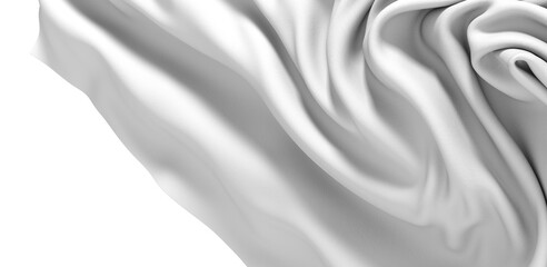 White Fabric Drape - Smooth Texture Background