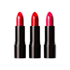 Obraz premium Colorful elegant lipstick for beauty, fashion & make-up isolated on a transparent background