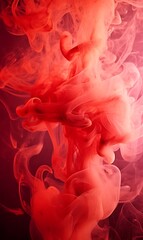 Fototapeta premium Abstract red smoke background texture