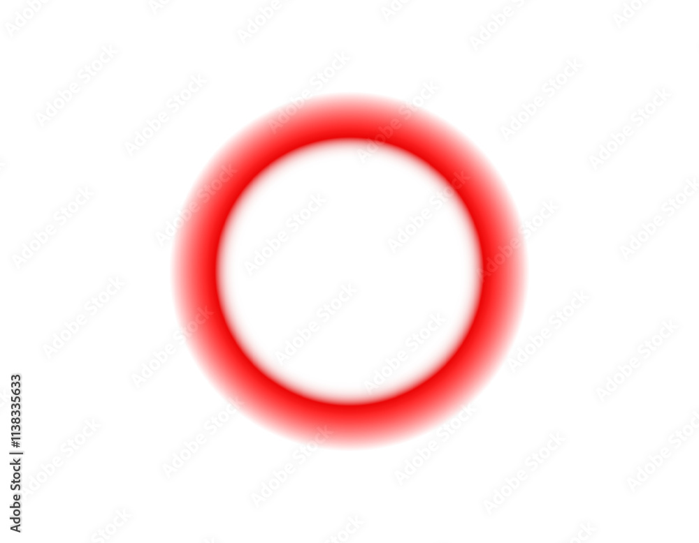 Poster a simple yet striking image of a red circle with a soft, glowing halo. perfect for design inspiratio