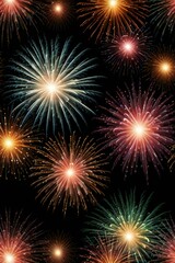 Fototapeta premium fireworks on the background