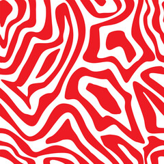 vector abstract seamless background texture in red and white colors for designing prints on fabrics, wallpapers, covers and other surfaces