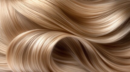 A classic blonde hairstyle with smooth, straight hair flowing down.