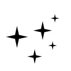 Obraz premium Clean star shine vector