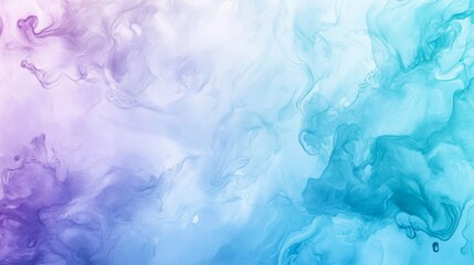 Abstract Fluid Art Composition Blending Soft Purple and Aqua Tones Creating a Dreamy Atmosphere