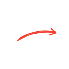 Arrow brush stroke
