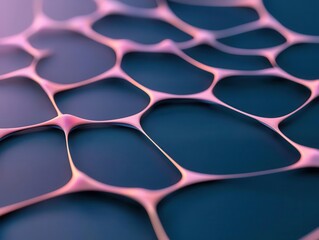 Abstract concept of competitive growth represented by interwoven glowing market paths and strategy nodes