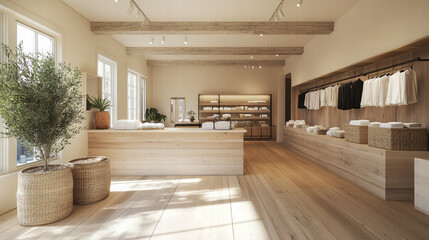 stylish boutique offering personalized styling services with warm ambiance