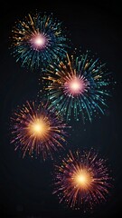 Naklejka premium fireworks in the sky