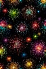 Naklejka premium fireworks in the sky