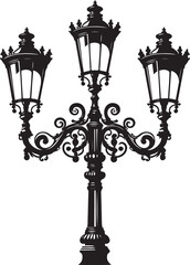  Street lamp isometric icon urban light post vector image