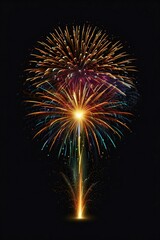 fireworks in the night sky