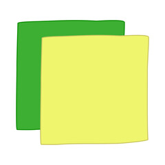 Cleaning cloth for dishwashing or dusting, vector