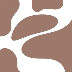 Minimalist abstract background with organic shapes in earthy tones and soft neutral colors for modern design. Trends colors. Mocha mousse