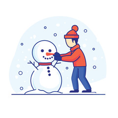 Building a Snowman in the Winter Wonderland