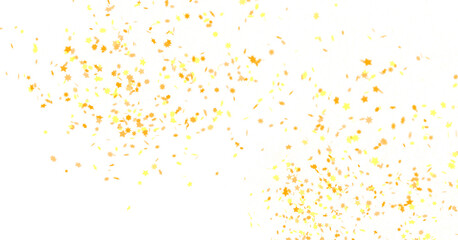 gold stars. Confetti celebration, Falling golden abstract decoration for party, birthday celebrate,