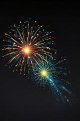 Fototapeta premium fireworks on the night sky