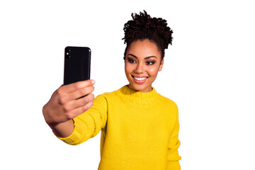 Close-up portrait of her she nice-looking charming cute attractive lovely winsome cheerful cheery...
